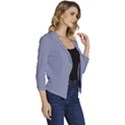 Cool Grey	 - 	Casual 3/4 Sleeve Spring Jacket View3