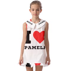 I Love Pamela Kids  Pilgrim Collar Ruffle Hem Dress by ilovewhateva