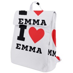 I Love Emma Flap Top Backpack by ilovewhateva