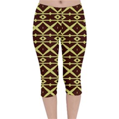 Pattern 15 Velvet Capri Leggings  by GardenOfOphir