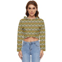 Pattern Women s Lightweight Cropped Hoodie by Sparkle