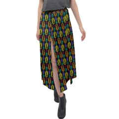 Pattern 61 Velour Split Maxi Skirt by GardenOfOphir