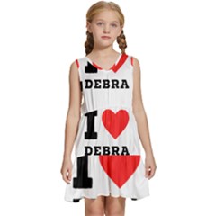 I Love Debra Kids  Sleeveless Tiered Mini Dress by ilovewhateva