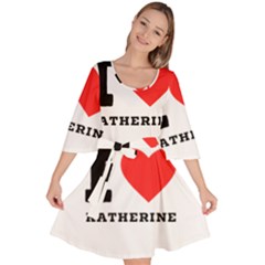 I Love Katherine Velour Kimono Dress by ilovewhateva