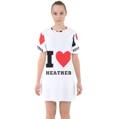 I Love Heather Sixties Short Sleeve Mini Dress by ilovewhateva