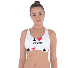 I Love Joyce Cross String Back Sports Bra by ilovewhateva