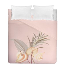 Tropical Plants Floral Duvet Cover Double Side (full/ Double Size) by Givinglala