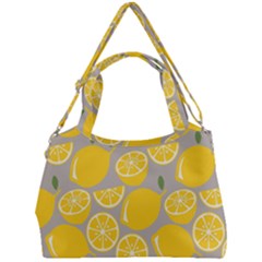 Lemon Background Lemon Wallpaper Double Compartment Shoulder Bag by Semog4