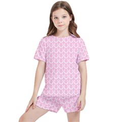 Pattern 239 Kids  Tee And Sports Shorts Set by GardenOfOphir