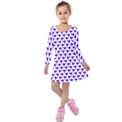 Pattern 264 Kids  Long Sleeve Velvet Dress by GardenOfOphir