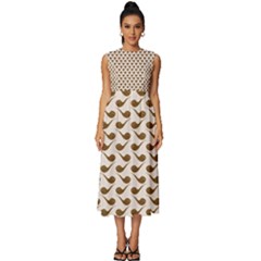 Pattern 265 Sleeveless Round Neck Midi Dress by GardenOfOphir