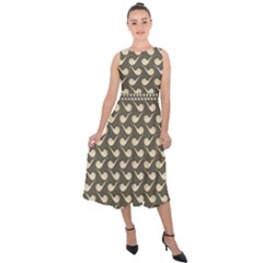 Pattern 269 Midi Tie-back Chiffon Dress by GardenOfOphir