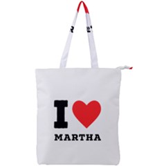 I Love Martha Double Zip Up Tote Bag by ilovewhateva