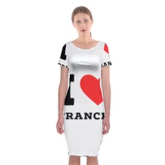 I Love Frances  Classic Short Sleeve Midi Dress by ilovewhateva