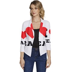 I Love Jean Women s Casual 3/4 Sleeve Spring Jacket