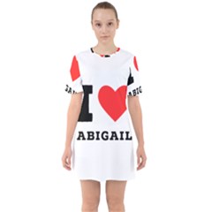 I Love Abigail  Sixties Short Sleeve Mini Dress by ilovewhateva