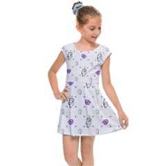 Background Hexagram Spiral Kids  Cap Sleeve Dress by Semog4