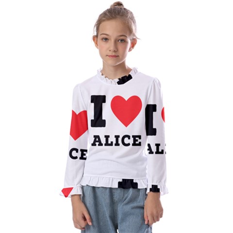 I Love Alice Kids  Frill Detail Tee by ilovewhateva