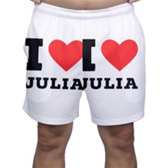 I Love Julia  Men s Shorts by ilovewhateva