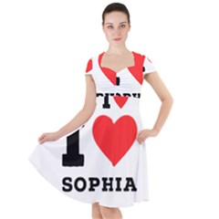 I Love Sophia Cap Sleeve Midi Dress by ilovewhateva