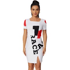 F386086d-cb60-4690-97fa-e262e383f966 Fitted Knot Split End Bodycon Dress by ilovewhateva
