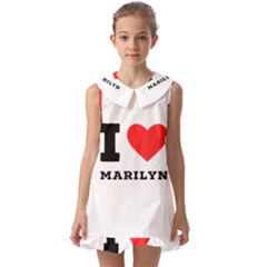 I Love Marilyn Kids  Pilgrim Collar Ruffle Hem Dress by ilovewhateva