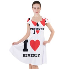 I Love Beverly Cap Sleeve Midi Dress by ilovewhateva