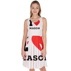 I Love Mason Knee Length Skater Dress With Pockets by ilovewhateva