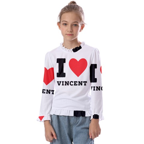 I Love Vincent  Kids  Frill Detail Tee by ilovewhateva