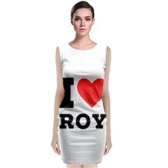 I Love Roy Sleeveless Velvet Midi Dress by ilovewhateva