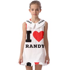 I Love Randy Kids  Pilgrim Collar Ruffle Hem Dress by ilovewhateva