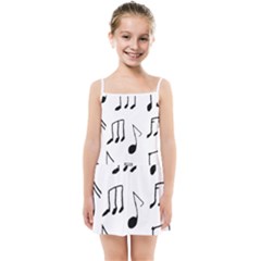 Music Is The Answer Phrase Concept Graphic Kids  Summer Sun Dress by dflcprintsclothing