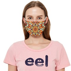 Kaleidoscope Floral Pattern Rosette Cloth Face Mask (adult)