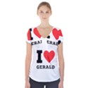 I love gerald Short Sleeve Front Detail Top View1