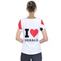 I love gerald Short Sleeve Front Detail Top View2