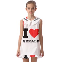 I Love Gerald Kids  Pilgrim Collar Ruffle Hem Dress by ilovewhateva