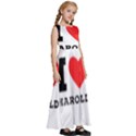 I love harold Kids  Satin Sleeveless Maxi Dress View3