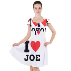 I Love Joe Cap Sleeve Midi Dress by ilovewhateva