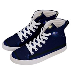 Alien Navi Women s Hi-top Skate Sneakers by nateshop