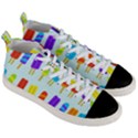 Background-29 Men s Mid-Top Canvas Sneakers View3