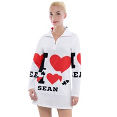 I Love Sean Women s Long Sleeve Casual Dress by ilovewhateva