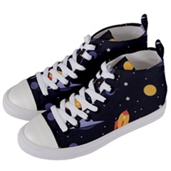 Cosmos Women s Mid-top Canvas Sneakers by nateshop