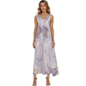 Liquid Marble V-Neck Sleeveless Loose Fit Overalls View1