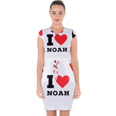 I Love Noah Capsleeve Drawstring Dress  by ilovewhateva