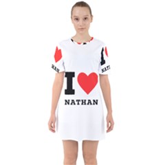 I Love Nathan Sixties Short Sleeve Mini Dress by ilovewhateva