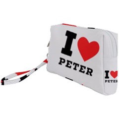 I Love Peter Wristlet Pouch Bag (small) by ilovewhateva