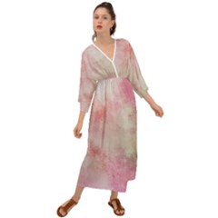 Pink-010 Grecian Style  Maxi Dress by nateshop