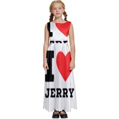 I Love Jerry Kids  Satin Sleeveless Maxi Dress by ilovewhateva