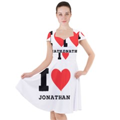 I Love Jonathan Cap Sleeve Midi Dress by ilovewhateva