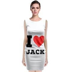 I Love Jack Sleeveless Velvet Midi Dress by ilovewhateva